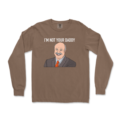 Comfort Colors Long Sleeve Daddy Phil in Espresso