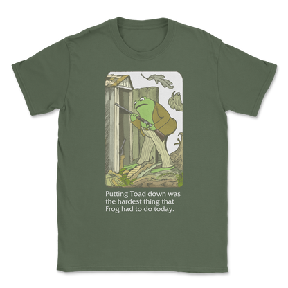 The Nice Shirt T-Shirt Frog and Toad  in Military-Green