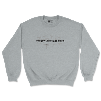 Gildan SoftStyle Crew Neck Not Like Most Girls in Sports Grey