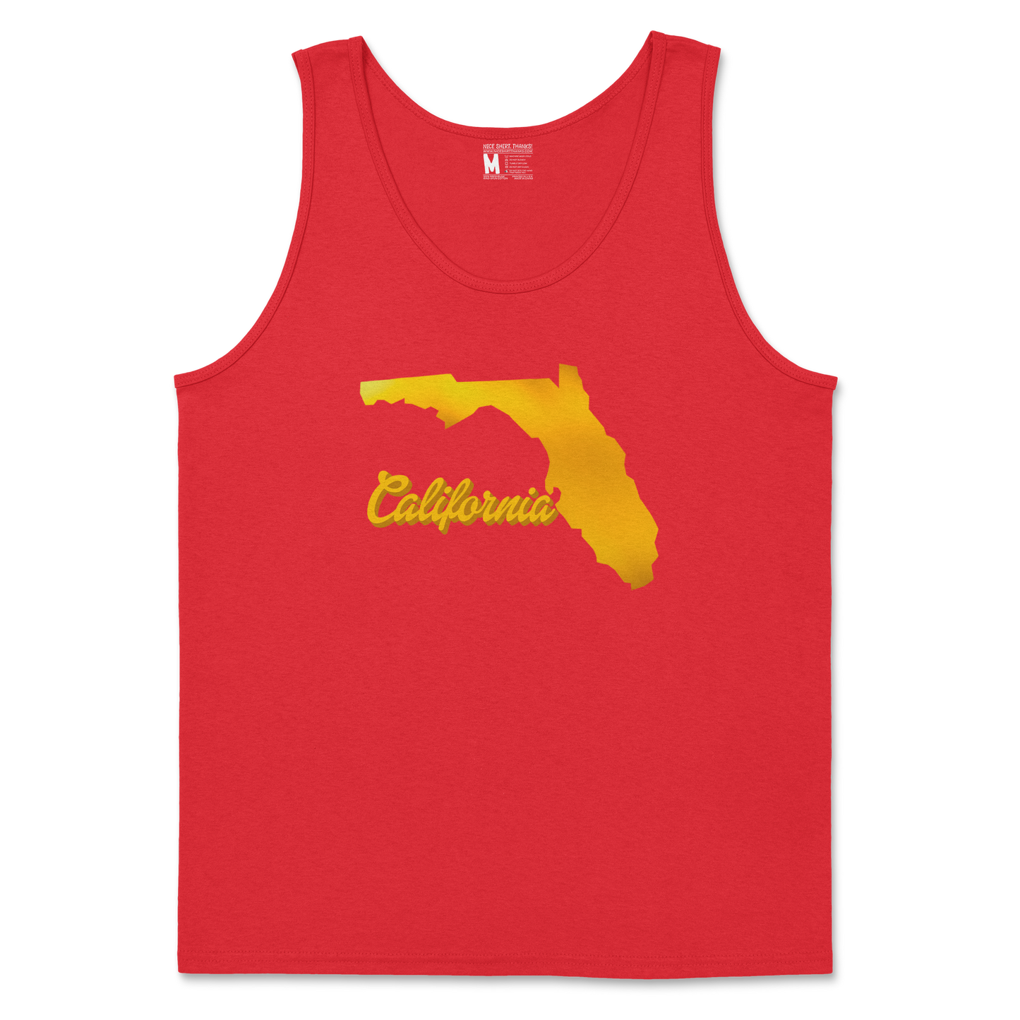 Gildan SoftStyle Tank Top California in Red