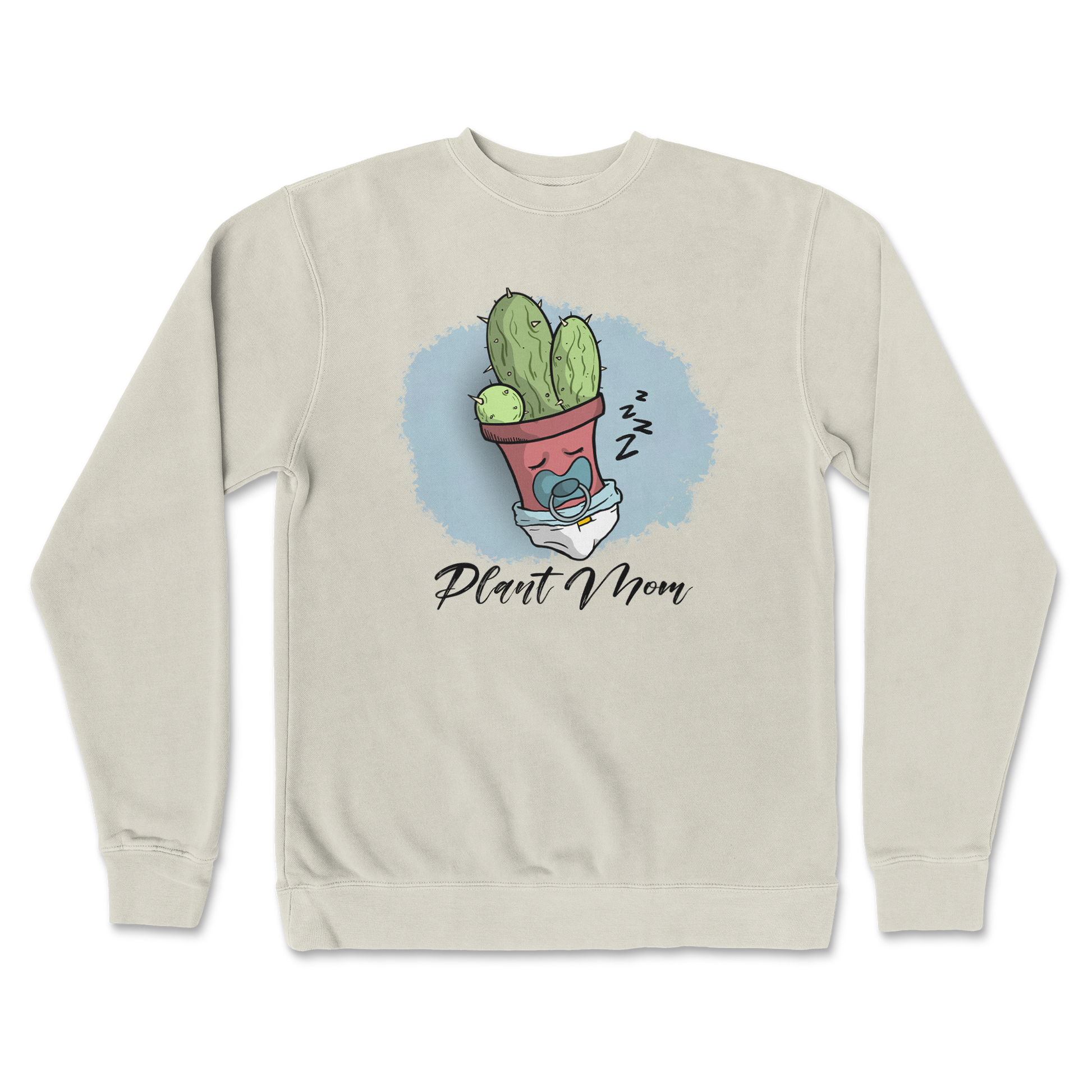 Independent Clothing Co. Crew Neck Plant Mom 2 in Bone