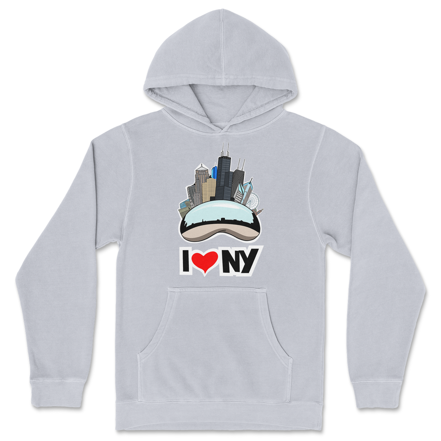 Independent Clothing Co. Hoodie I Heart NY in GreyHeather