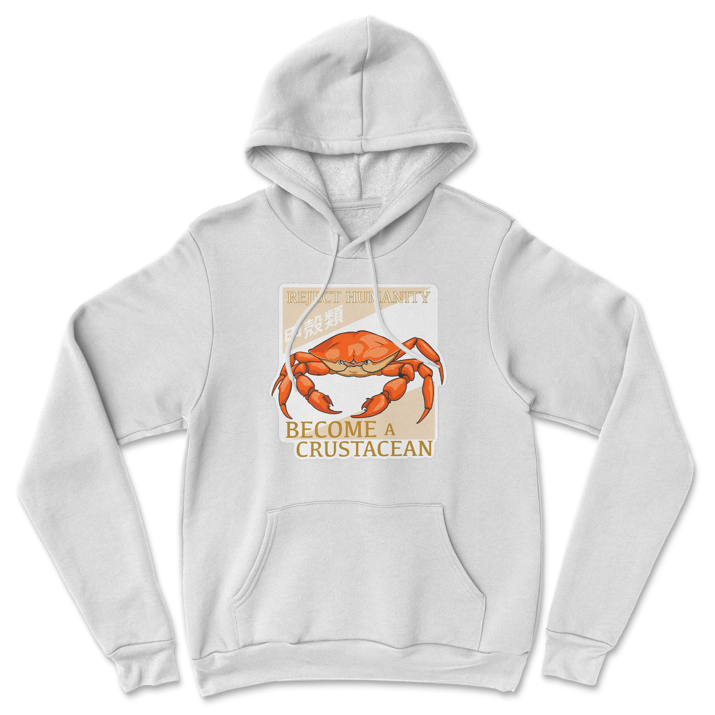 Heavy Blend Hoodie Embrace the Crab in White
