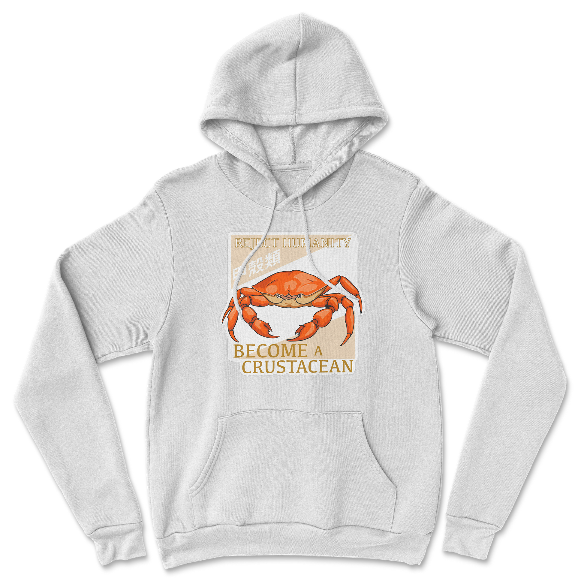 Heavy Blend Hoodie Embrace the Crab in White