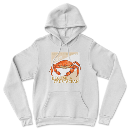 Heavy Blend Hoodie Embrace the Crab in White