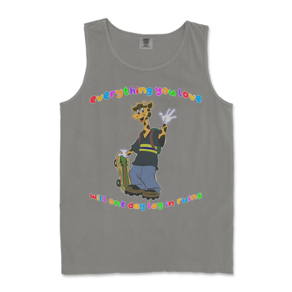 Comfort Colors Tank Top Jerry the Giraffe in Grey