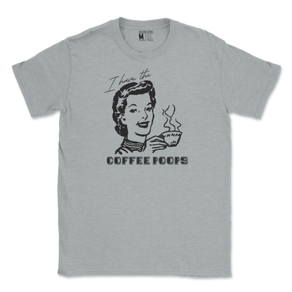 Gildan SoftStyle T-Shirt Coffee Poops  in Sport-Grey