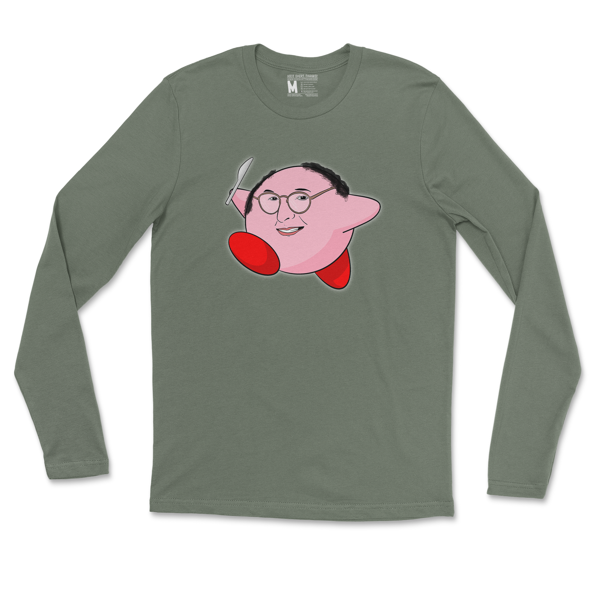 Gildan SoftStyle Long Sleeve Kirby George in Military Green