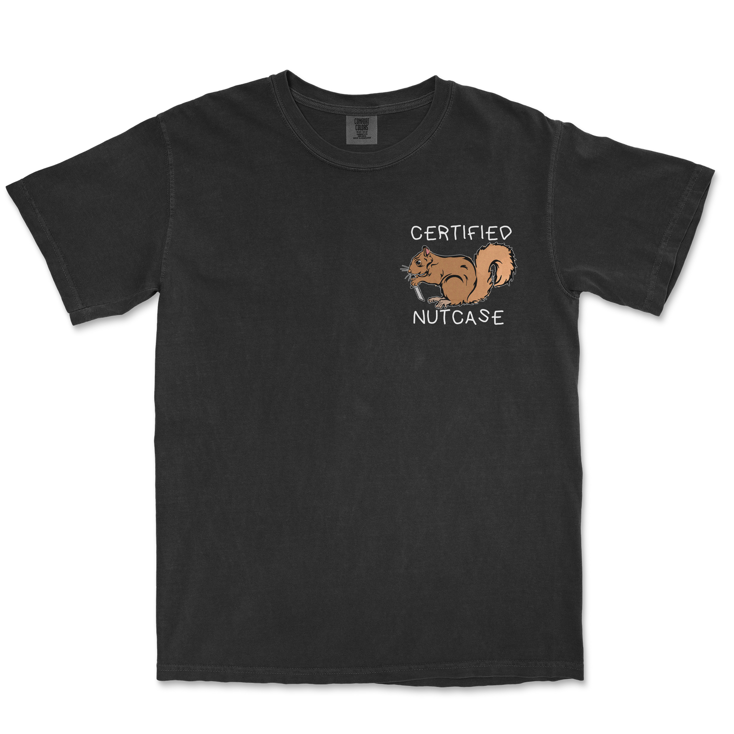 Comfort Colors T-Shirt Nutcase  in Black