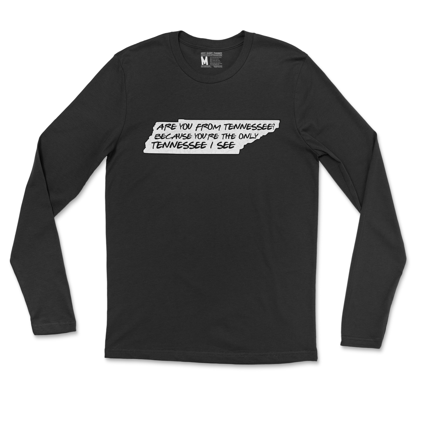 Gildan SoftStyle Long Sleeve Tennessee in Black