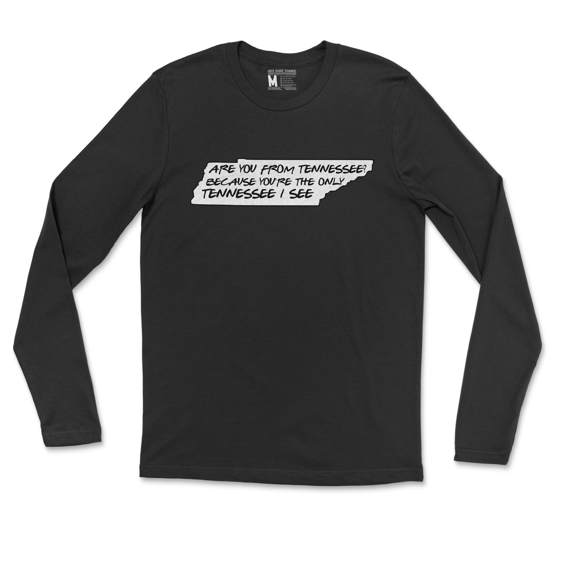 Gildan SoftStyle Long Sleeve Tennessee in Black