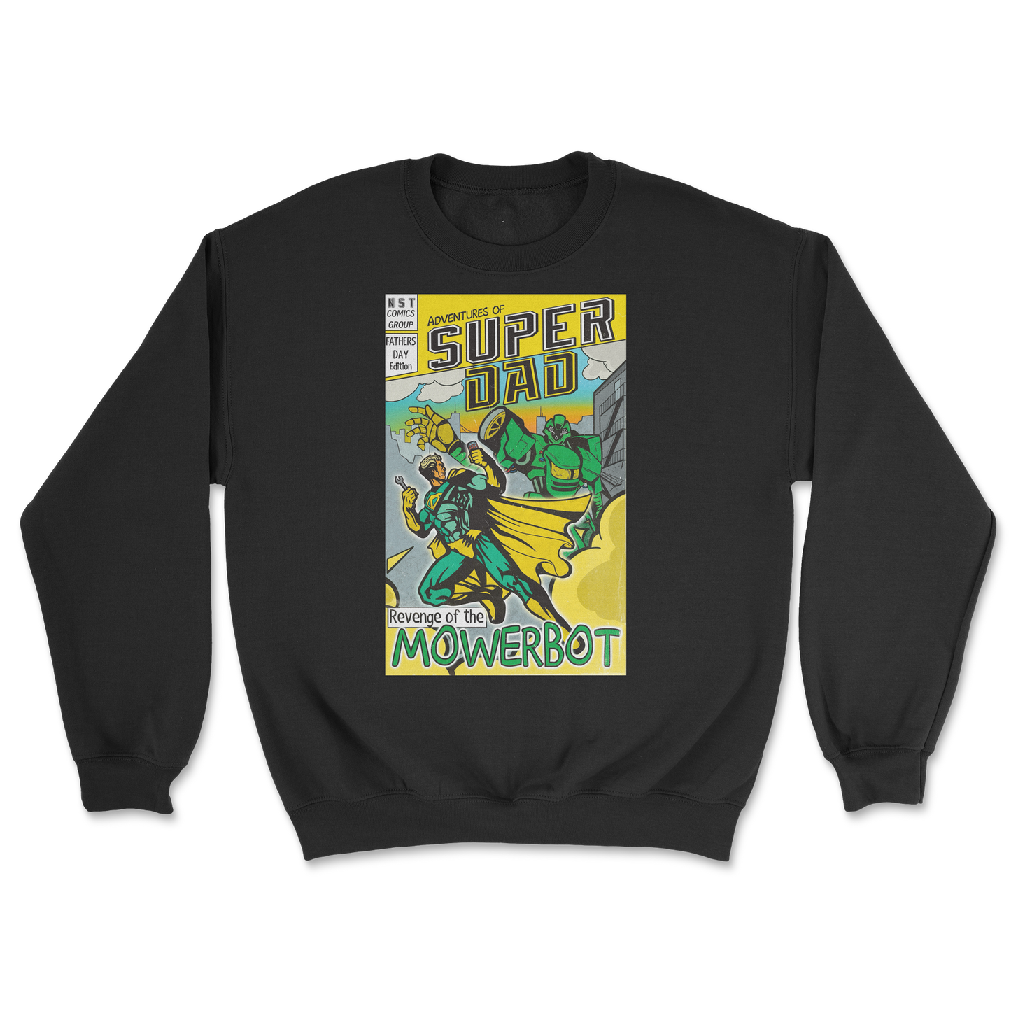 Gildan SoftStyle Crew Neck Super Dad in Black