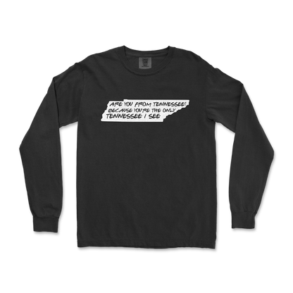 Comfort Colors Long Sleeve Tennessee in Black