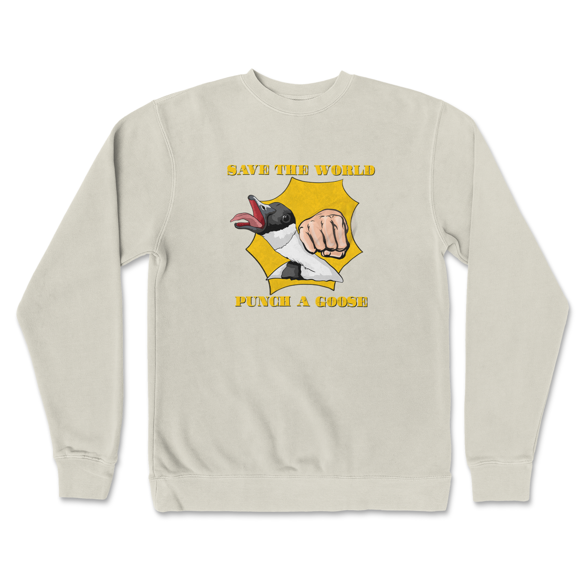 Independent Clothing Co. Crew Neck I Hate Geesel in Bone