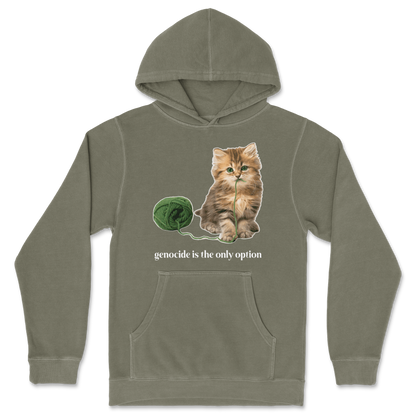 Independent Clothing Co. Hoodie Genocide Kitty  in Olive