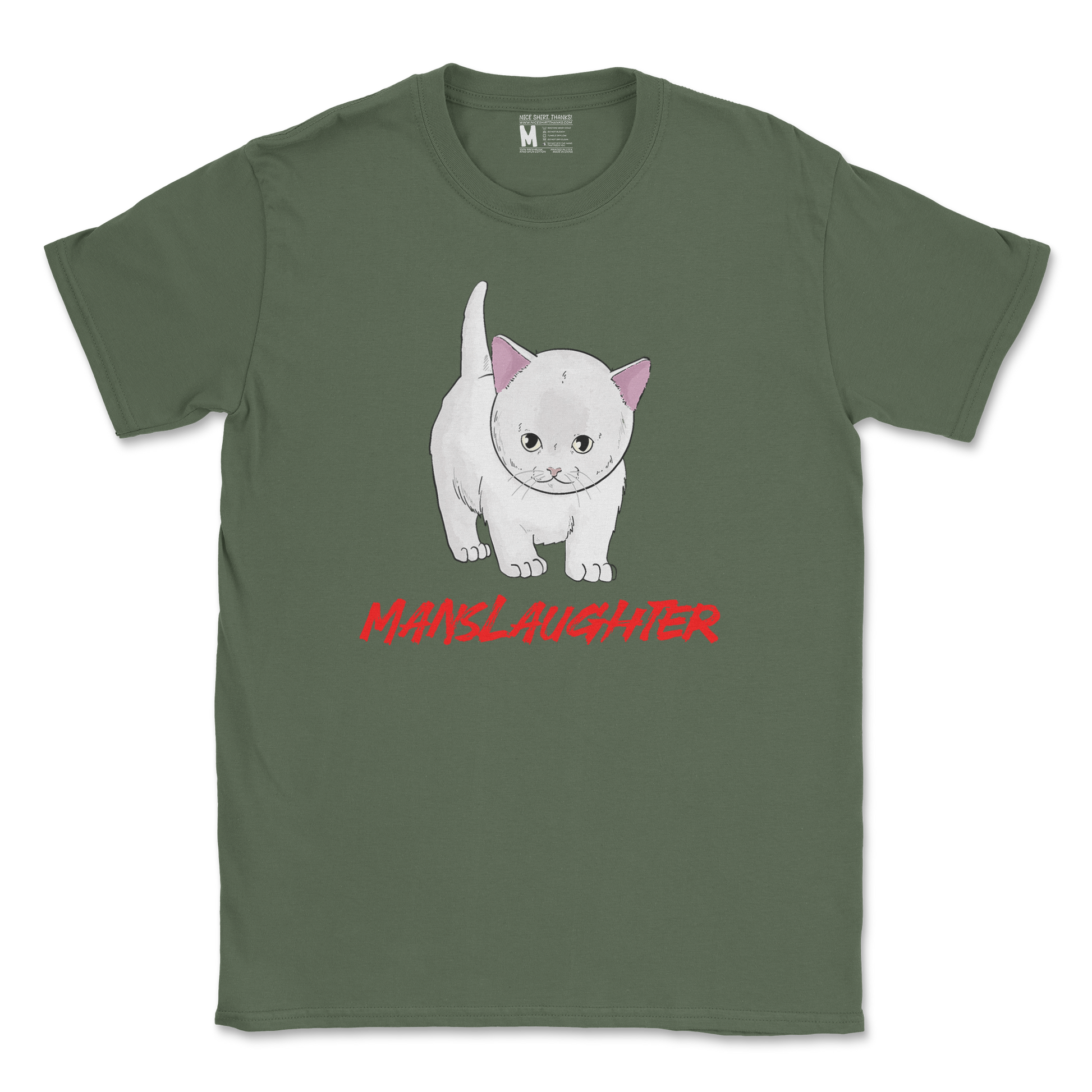 Gildan SoftStyle T-Shirt Manslaughter in Military Green