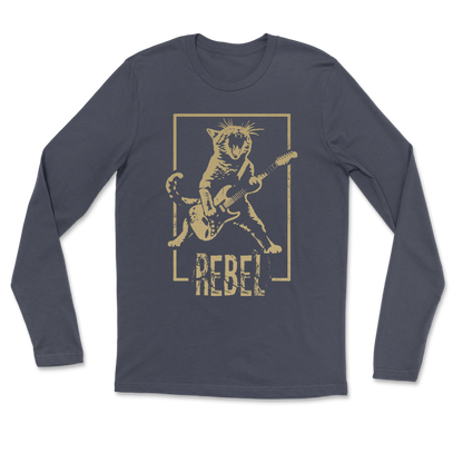 Heavy Blend Long Sleeve Rebel Kitty in Navy