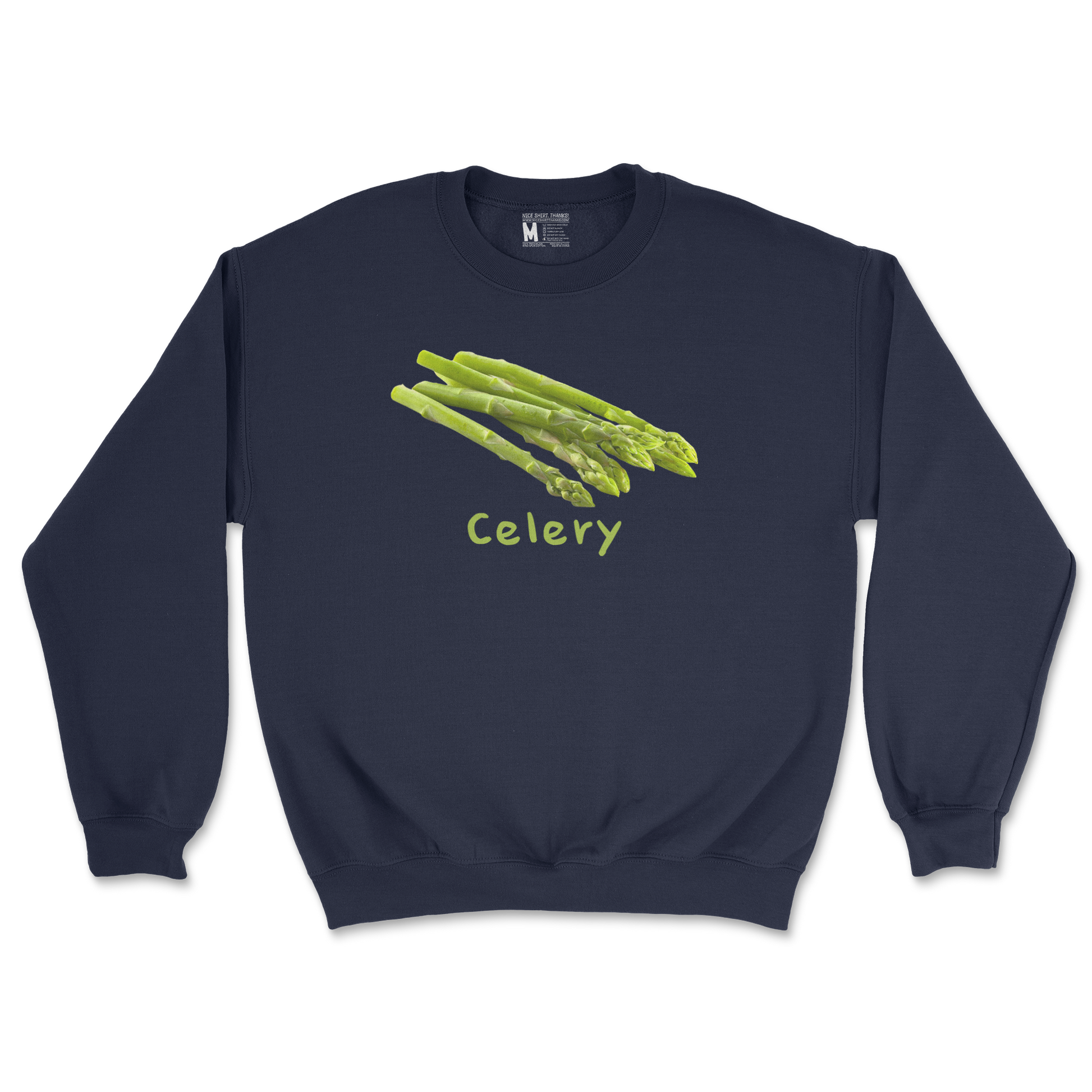 Gildan SoftStyle Crew Neck Celery in Navy