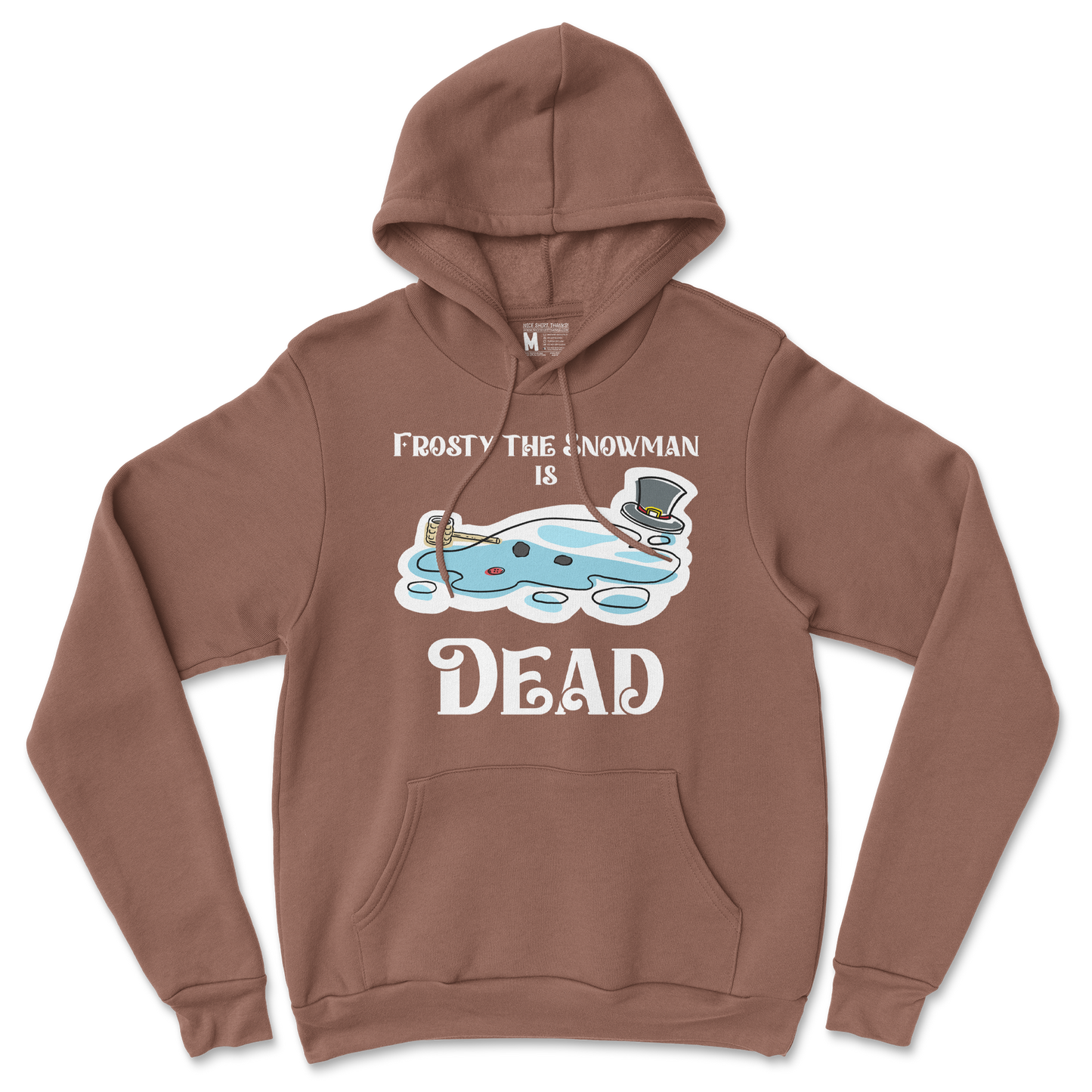 Gildan SoftStyle Hoodie Frosty is Dead  in Cocoa