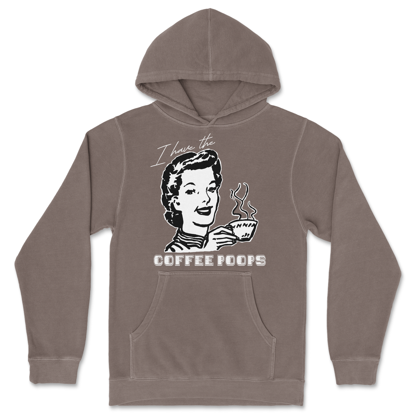 Independent Clothing Co. Hoodie Coffee Poops  in Clay