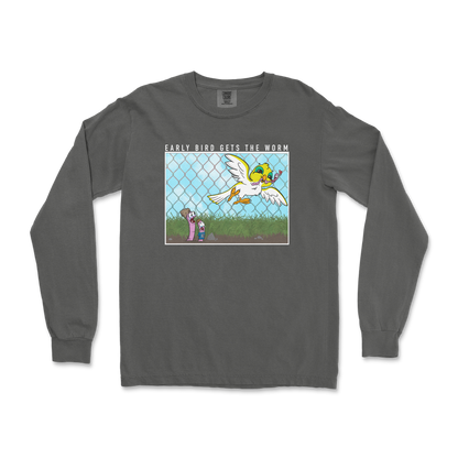 Comfort Colors Long Sleeve Early Bird in Pepper