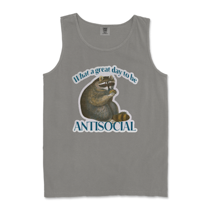 Comfort Colors Tank Top Antisocial in Grey