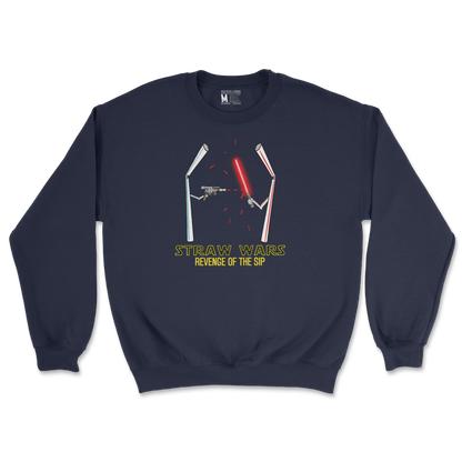 Gildan SoftStyle Crew Neck Straw Wars in Navy