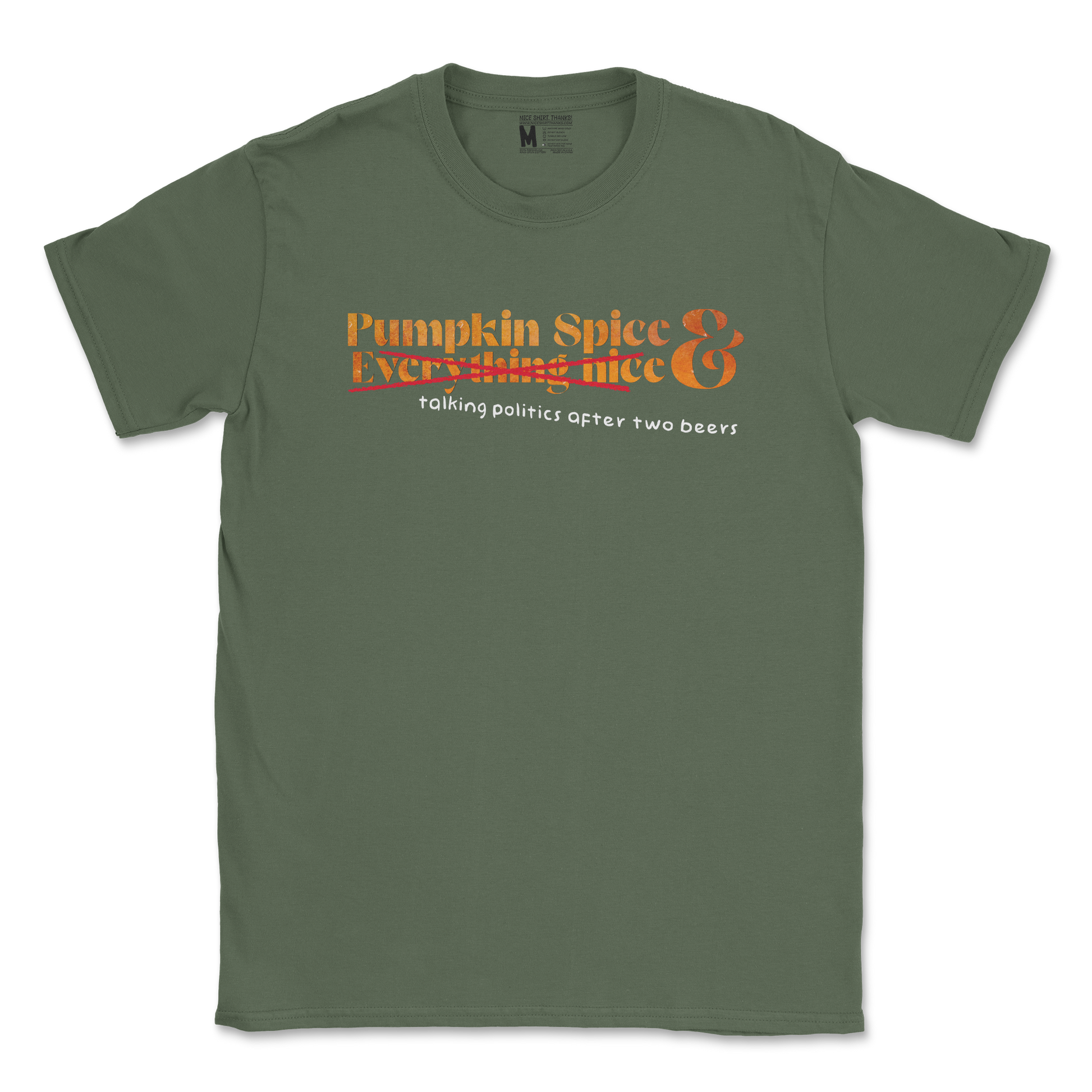 Gildan SoftStyle T-Shirt Pumpkin Spice  in Military-Green