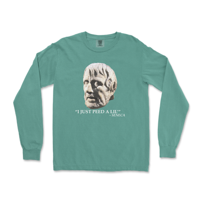 Comfort Colors Long Sleeve Seneca Pee in LightGreen