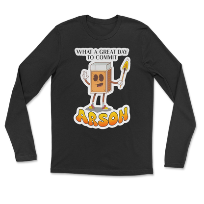 Heavy Blend Long Sleeve Commit Arson in Black