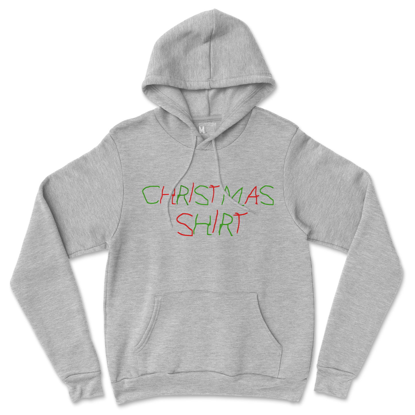 Gildan SoftStyle Hoodie Christmas Shirt in Grey-Heather