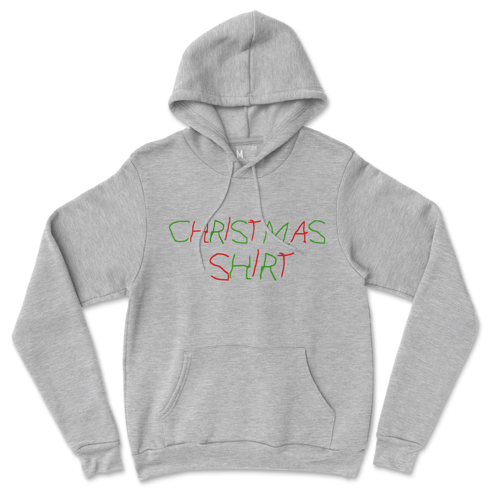 Gildan SoftStyle Hoodie Christmas Shirt in Grey-Heather