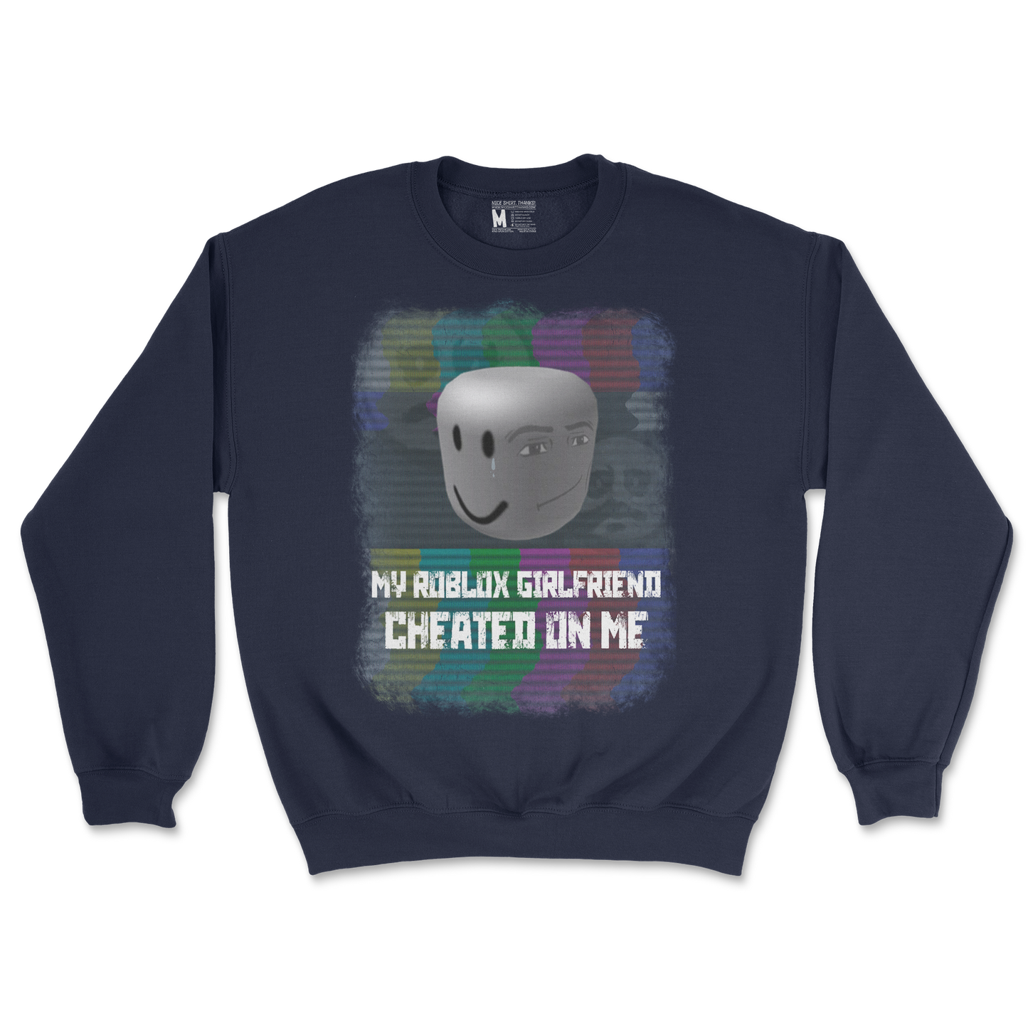 Gildan SoftStyle Crew Neck Roblox GF in Navy