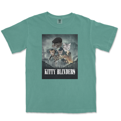 Comfort Colors T-Shirt Kitty Blinders in LightGreen