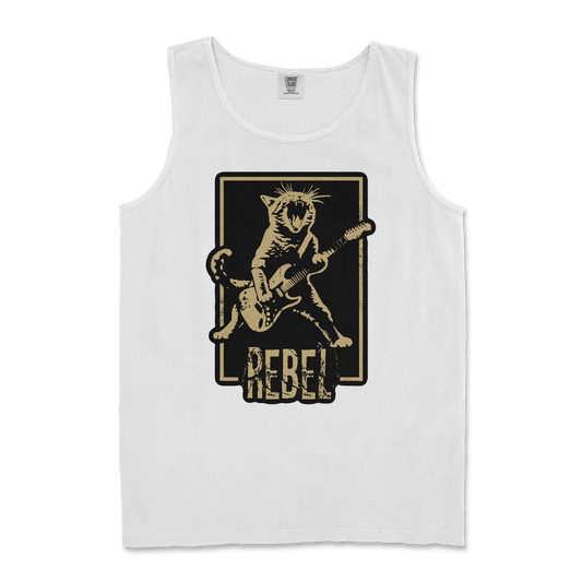 Comfort Colors Tank Top Rebel Kitty in White