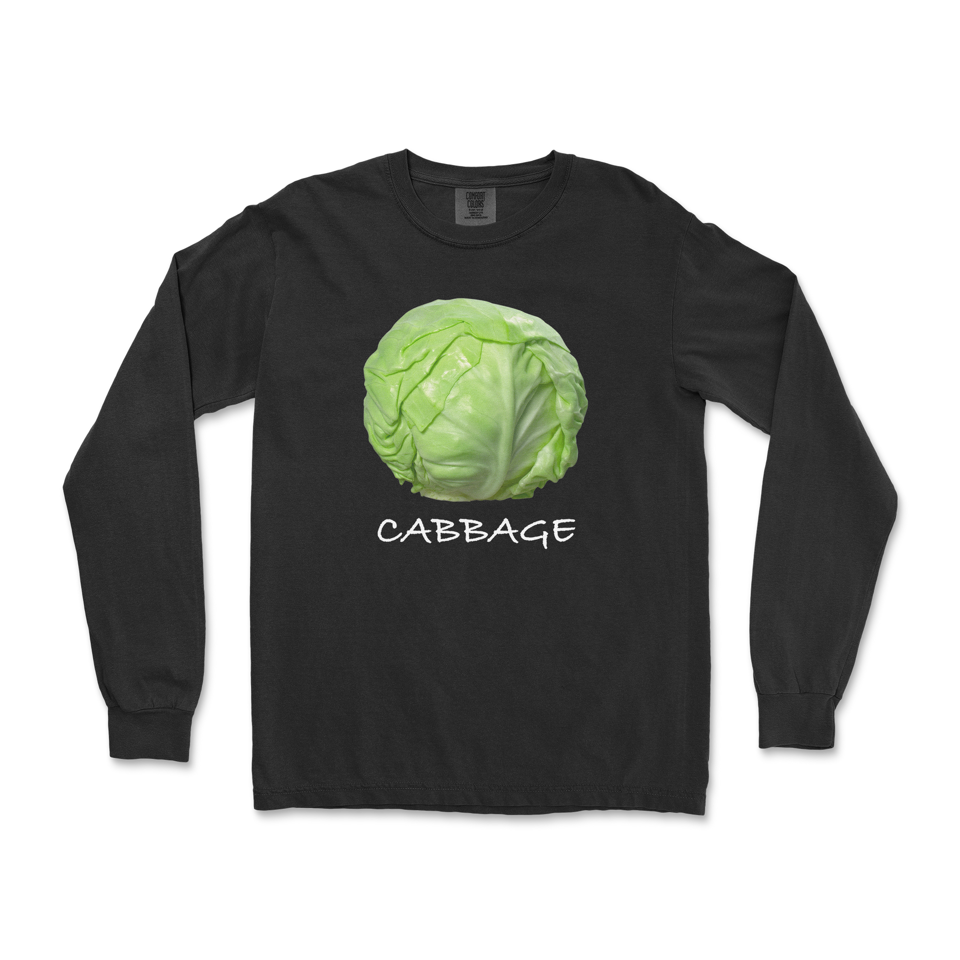 Comfort Colors Long Sleeve Cabbage in Black