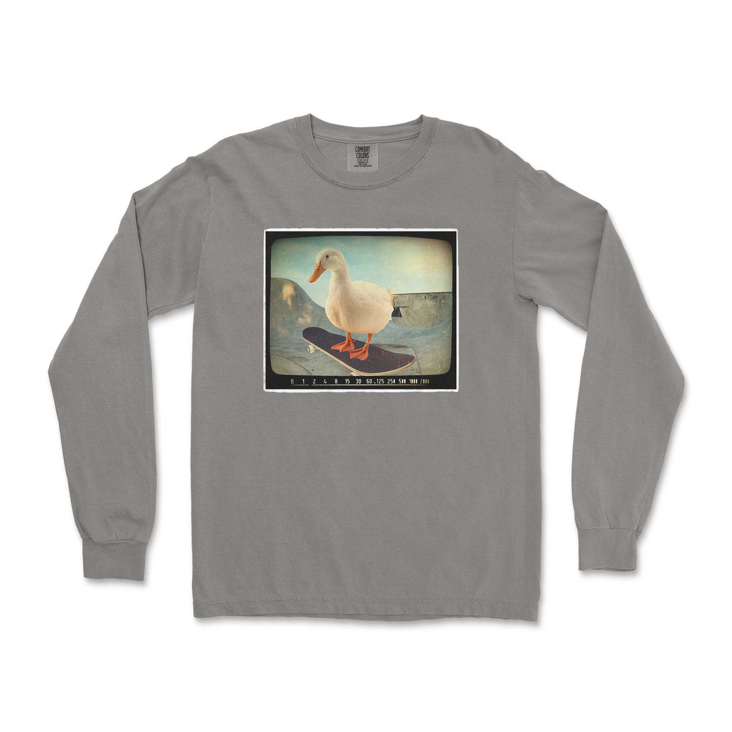 Comfort Colors Long Sleeve Do A Flip in Grey