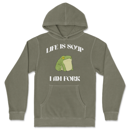 Independent Clothing Co. Hoodie Life is Soup in Olive