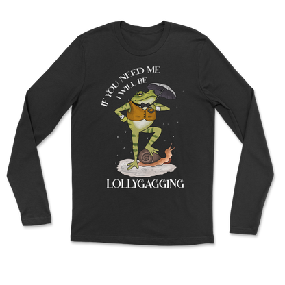 The Nice Shirt Long Sleeve Lollygagging  in Black