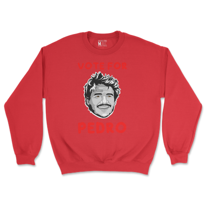 Gildan SoftStyle Crew Neck Vote For Pedro in Red