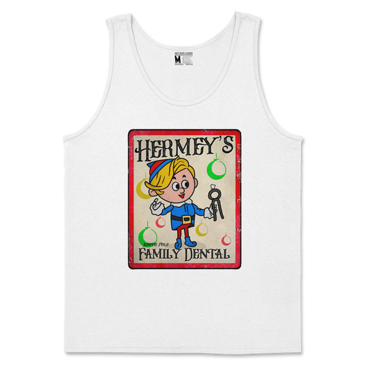 Gildan SoftStyle Tank Top Hermey's Family Dental  in White