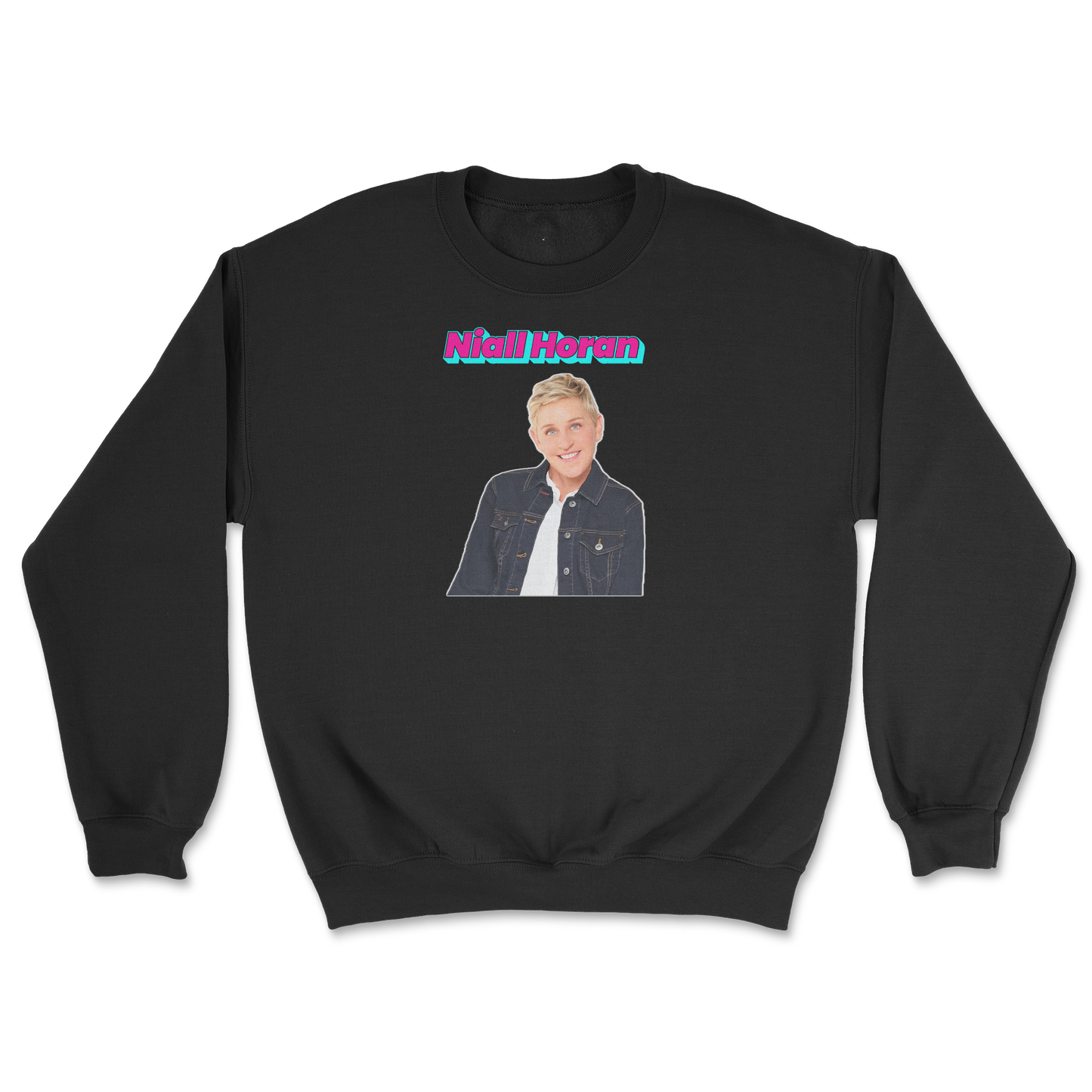 Gildan SoftStyle Crew Neck Niall Horan in Black