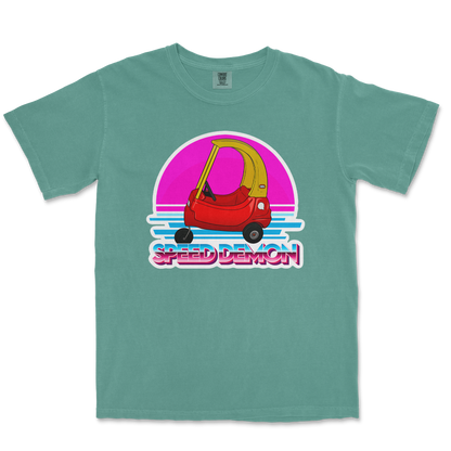 Comfort Colors T-Shirt Speed Demon  in Light-Green