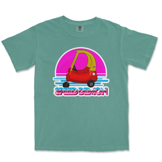 Comfort Colors T-Shirt Speed Demon  in Light-Green