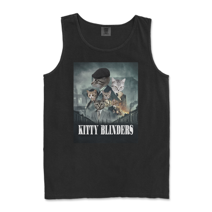 Comfort Colors Tank Top Kitty Blinders in Black