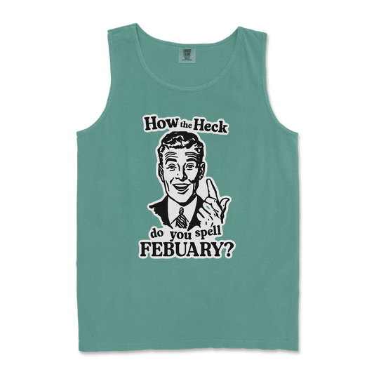 Comfort Colors Tank Top February in Light Green