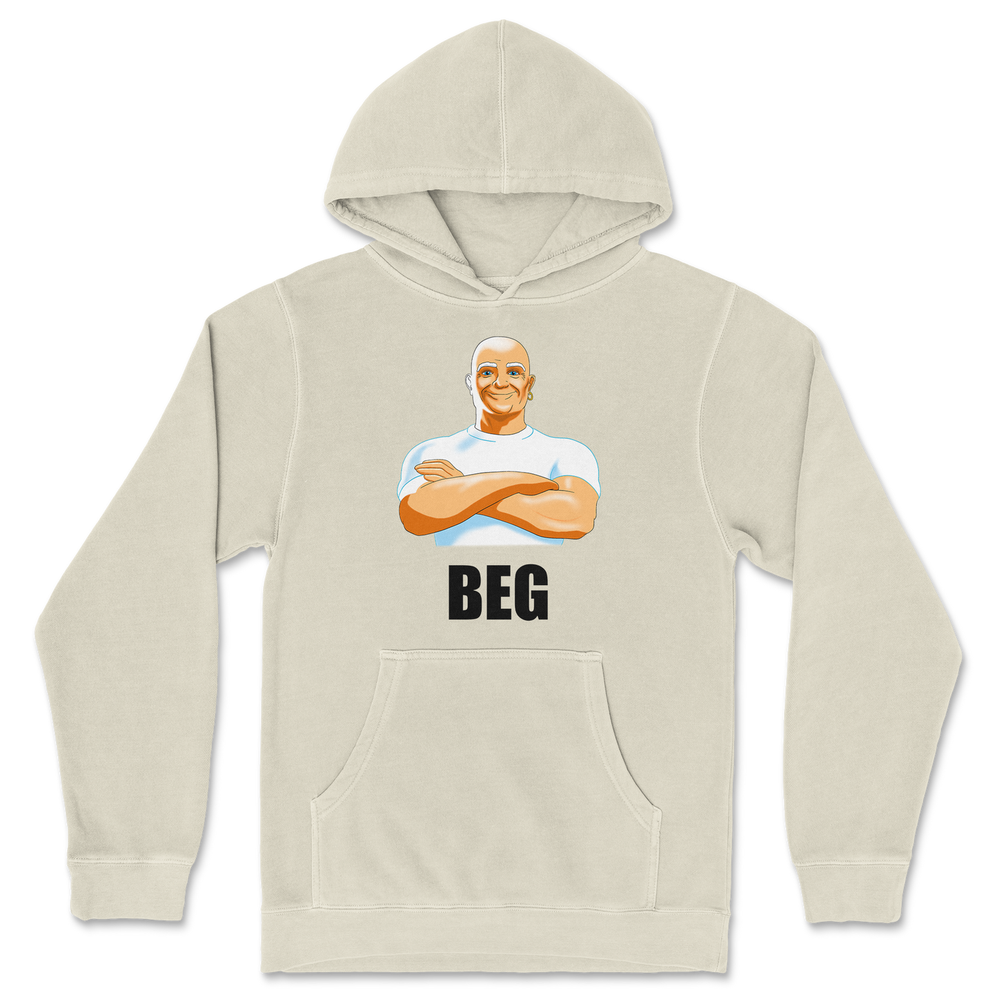 Independent Clothing Co. Hoodie Beg in Ivory