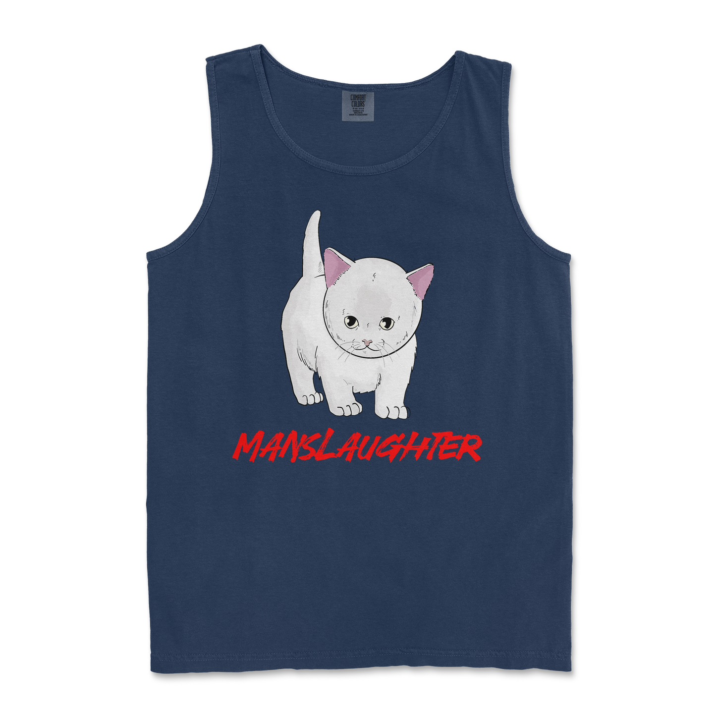 Comfort Colors Tank Top Manslaughter in TrueNavy