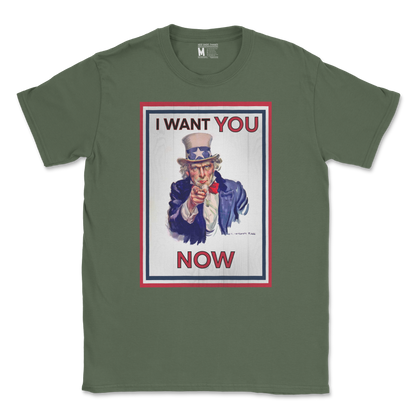 Gildan SoftStyle T-Shirt Daddy Sam in Military Green