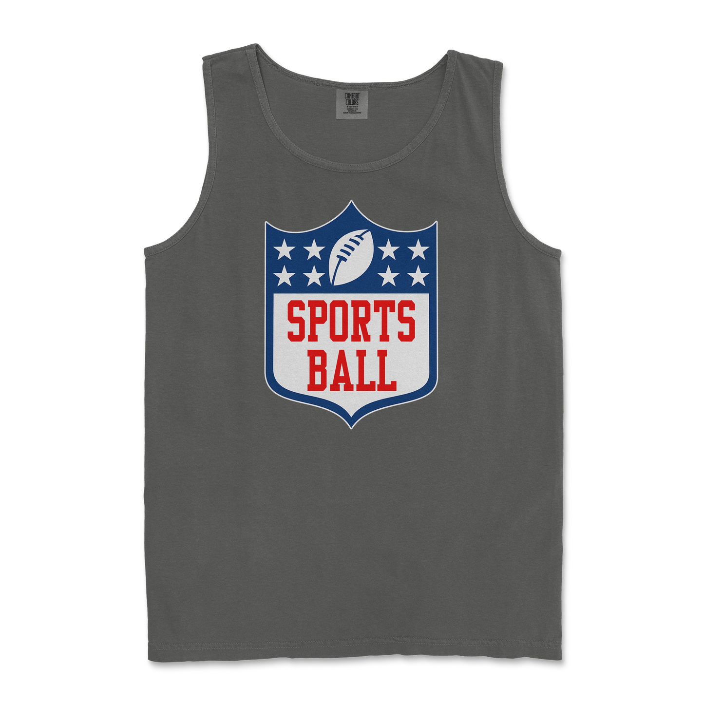 Comfort Colors Tank Top Sports Ball in Pepper